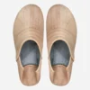 Beige Leather Slippers